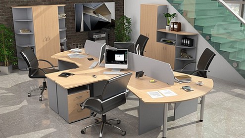 Комплект мебели для офиса БэкВэм - вид 1